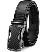 CHAOREN Leather Ratchet Belt for men 1 3/8" for Dress Pants - Micro Adjustable Belt Fit Everywhere