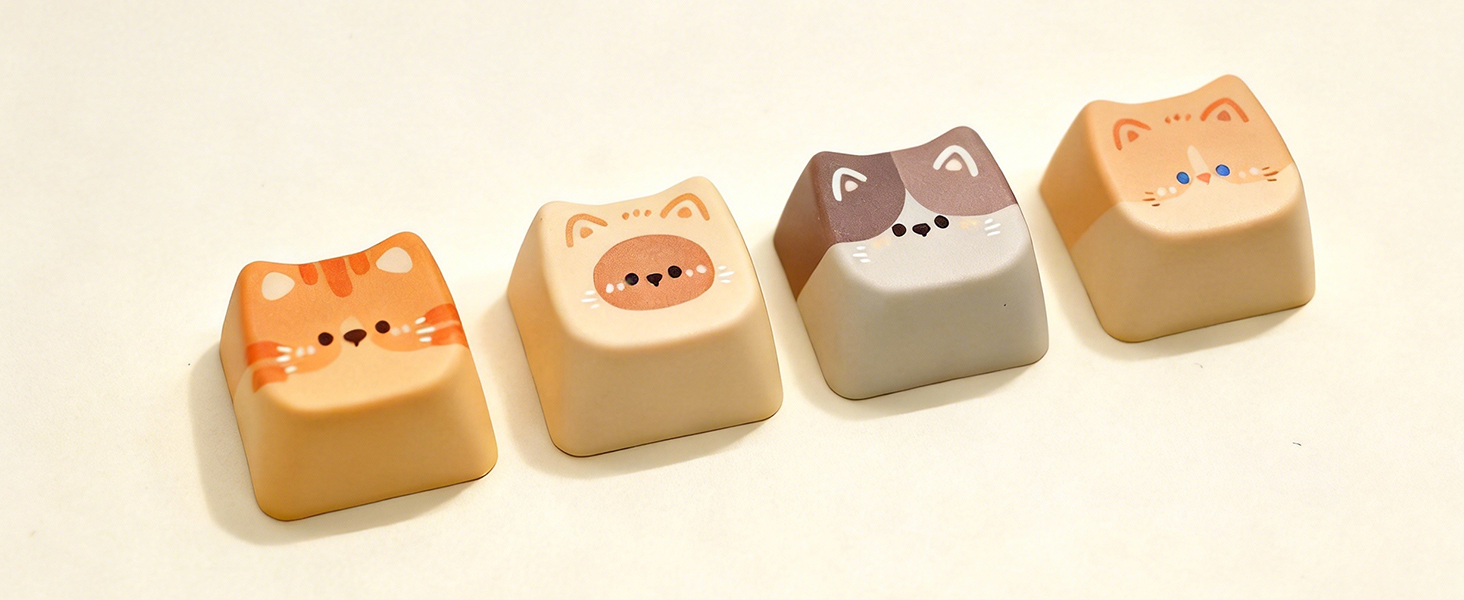 Cat keycaps