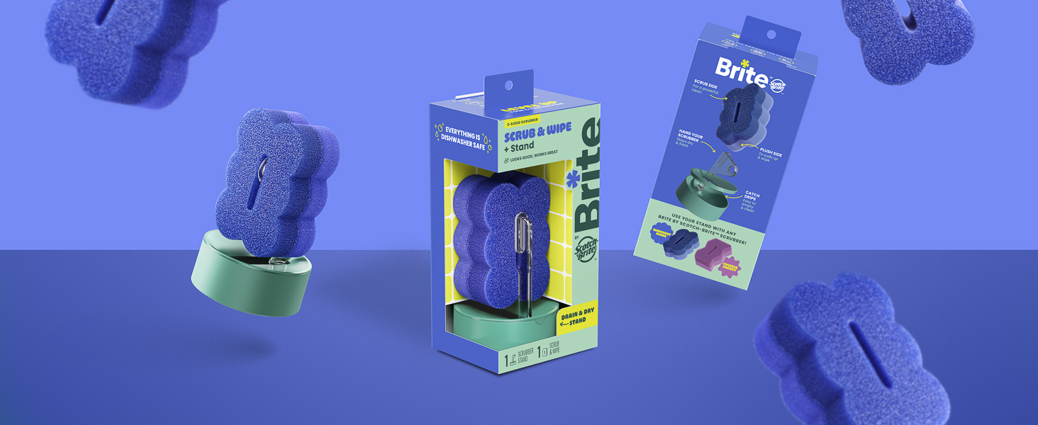 Brite by Scotch-Brite Scrub & Wipe Stand