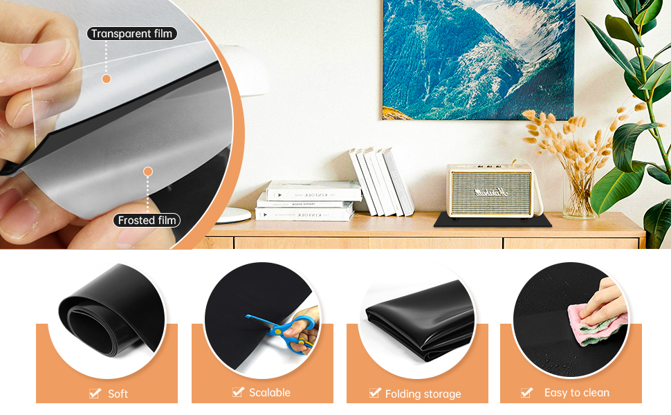 Large Silicone Mat for Crafts,Extra Large Silicone Mats,Thick Black Silicone Mat for Kitchen