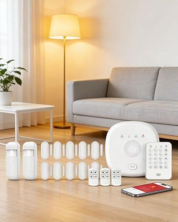 Alarm System for Home Security - Wireless Home Burglar Security System, Expandable Standalone Keypad