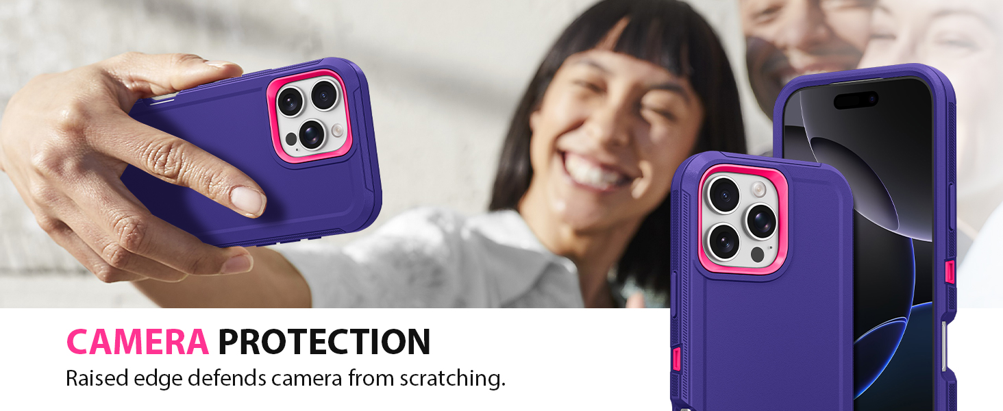 Jelanry iphone 16 pro max phone Case Heavy Duty Rugged Dual-Layer Protection Shockproof Dropproof