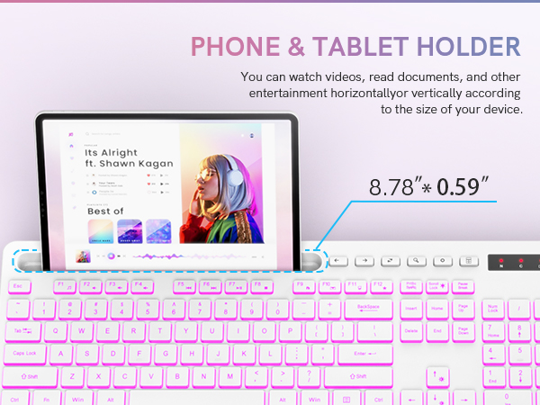 Wireless Keyboard and Mouse Backlits Wrist Rest Rechargeable Ergonomic Silent Light Up Combo