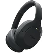 Tribit QuietPlus 81 Wireless Over-Ear Headphones, 110H Playtime, Black | Noise Cancelling, Blueto...