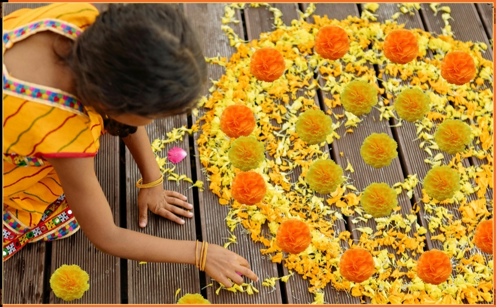 Orange Marigolds Flowers