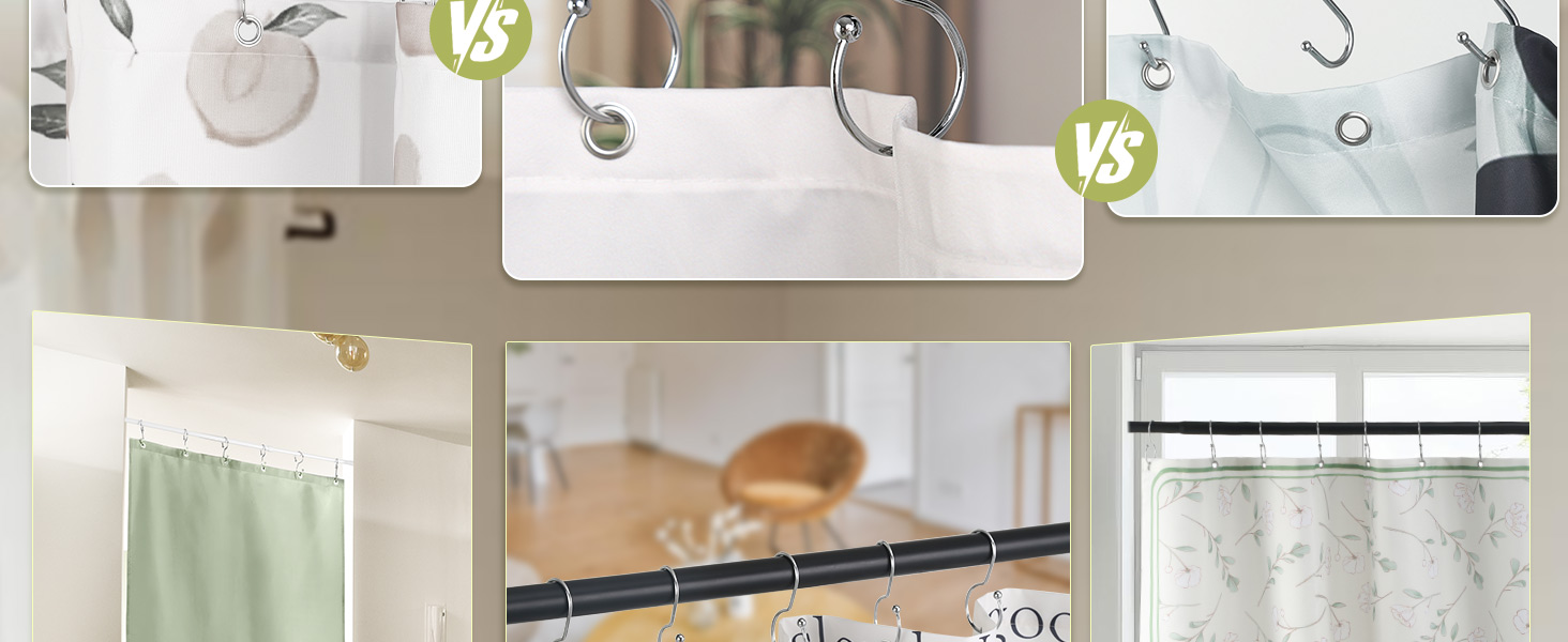 shower rings for curtain