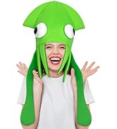 COZYMATE Funny Hats for Adults Squid Octopus Hat for Halloween Christmas Food Costume Party Supplies