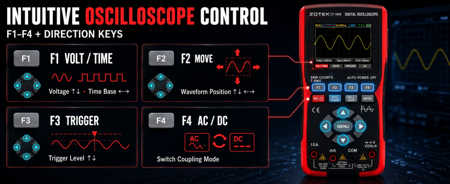 2 IN 1 OSCILLOSCOPE MULTIMETER