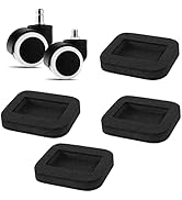 Ezprotekt 16 Pack Felt Furniture Caster Cups for Carpet and Hard Floors, Anti-Sliding Felt Bottom...