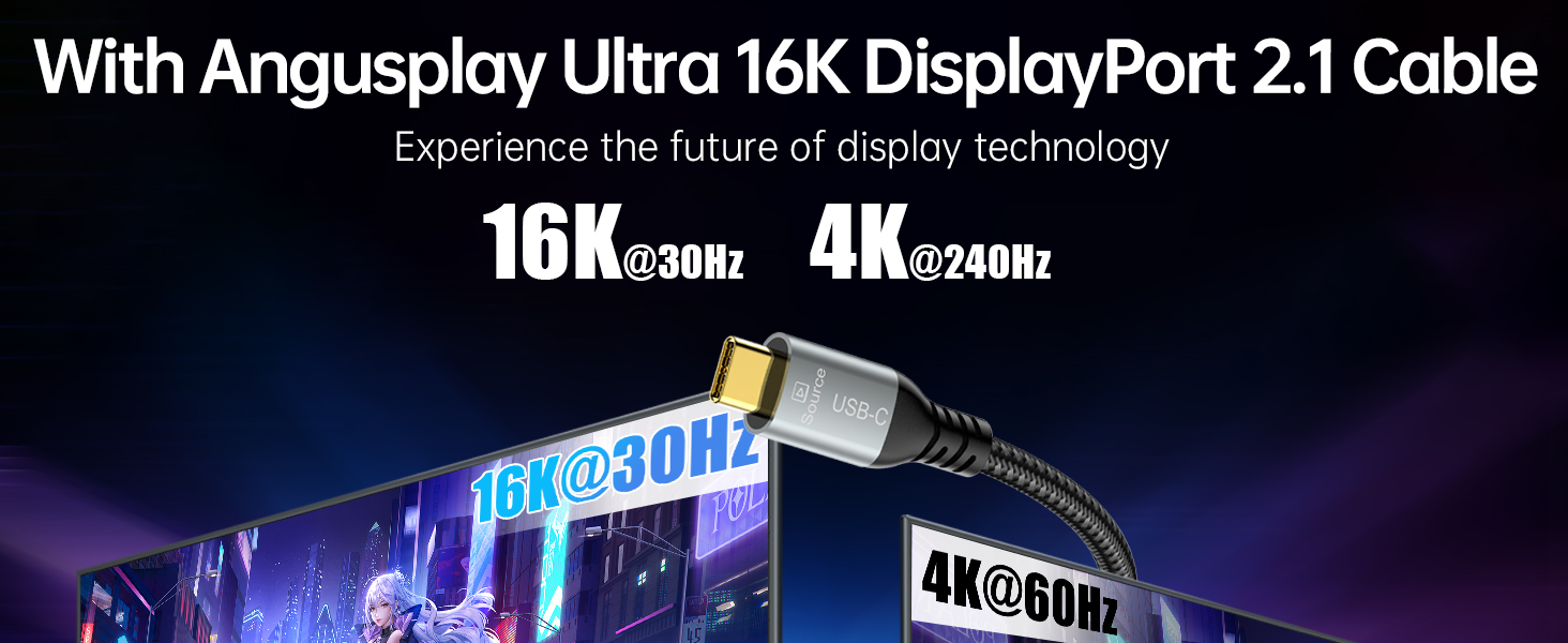 usb c to displayport cable 2.1