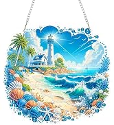 Eiflow Acrylic Diamond Art Hanging Kit for Adults, DIY Diamonds Painting Door Hanger Board Kit, S...