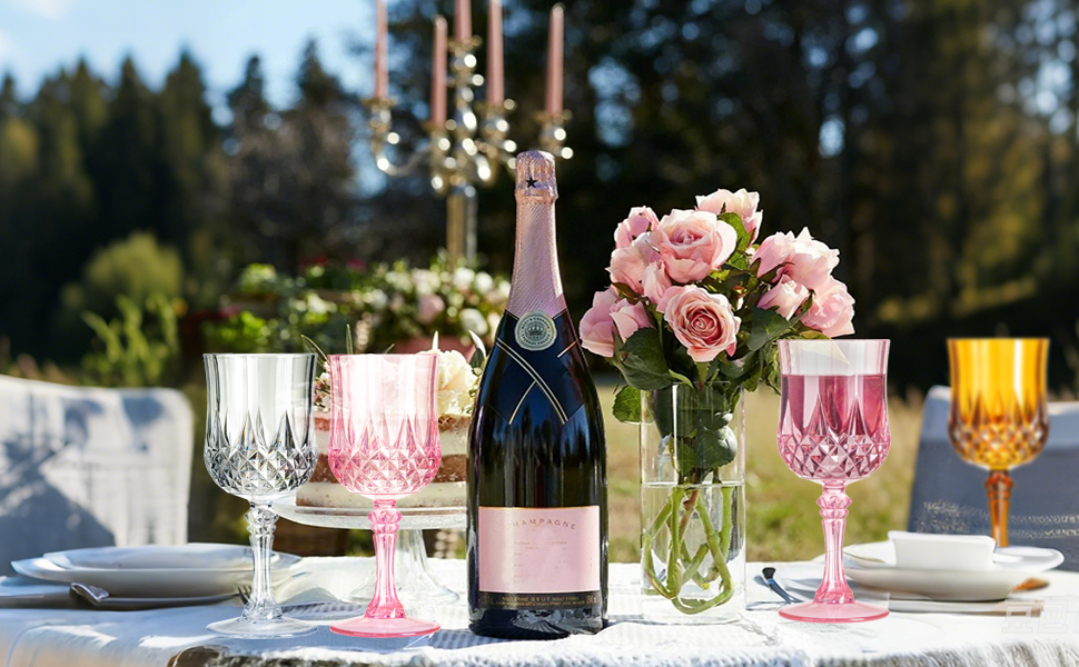 Plastic Wine Glasses Set of 24