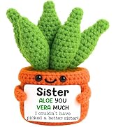 Gifts for Sister Mothers Day Positive Crochet Aloe Vera Emotional Cheer Support Crochet Mini Hand...