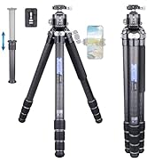 Heavy Duty Carbon Fiber Tripod CS902C with 52mm Arca Ball Low Profile Tripod Head Compact Lightwe...