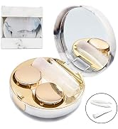 Vastsoon Contact Lens Case, Portable Cute Eye Contacts Colored Lenses Remover Box Kit with Mirror...