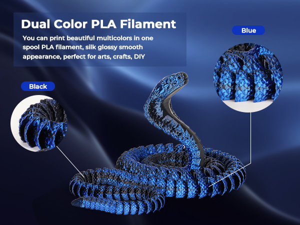 3d printer filament 3d printing silk 1.75 multicolor pla gradient pla color change color shift pla