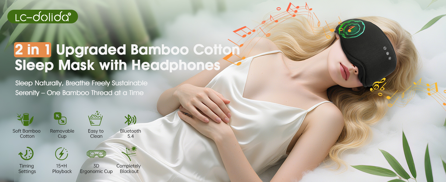 Bamboo Cotton sleep mask