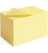NOTEZMATE 3 in x 5 in Large Sticky Notes Yellow,800 Pcs Bulk Self-Stick Notes Clean Peel-Off,100 ...