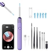 Ear Wax Removal Tool - Ear Cleaner with 1080P Camera - Ear Canal Cleaner - Ear Cleaning Kit with ...