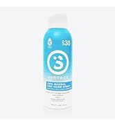 Mineral sunscreen spray SPF 30 for face and body, non-toxic non-nano zinc oxide UVA UVB protectio...