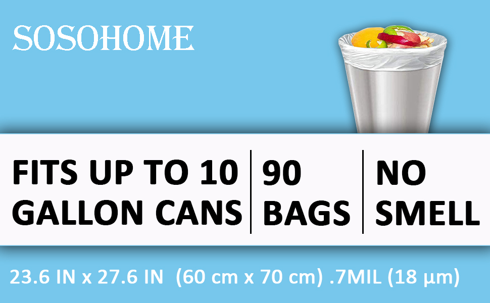 Ultra Thick Trash Bags 10 Gallon