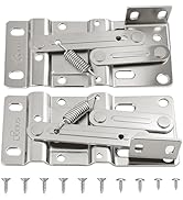 1 Pair Newly Upgraded Steel Sink Tip Out Tray Hinges with Screws Standard Sink Hinges for Kitchen...