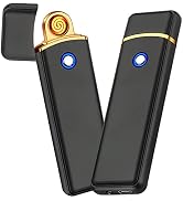 Electronic Lighter, Smart USB Rechargeable Lighter, Cool Electric Lighter Portable Dual Sided Ign...