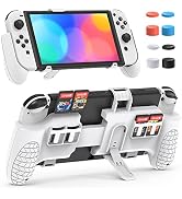 Universal Handheld Grip Case for Switch OLED, YUANHOT 3-in-1 Upgraded Ergonomic Grip Handle Holde...