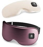 Cordless Rechargeable Heated Eye Mask for Dry Eye with 2 Replaceable Shells | 3 Heat Levels, 1000...
