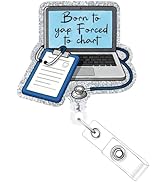 Funny Nurse Badge Holder Retractable - Cosmisun Nursing ID Name Badge Holders with Alligator Clip...