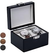 Exper City Watch Box, Watch Travel Case for Men, Wood Watch Organizer for Woman, Portable Protect...