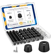 Kernmax 144Pcs Rubber Feet for Cutting Board, Non-Slip Cutting Board Feet with 304 Stainless Stee...