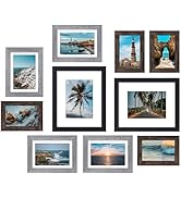 Vittanly Picture Frames Set of 10, Picture Frames Collage Wall Decor with Two 8x10, Four 5x7, and...