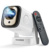 ENUOSUMA Mini Projector with WiFi & Bluetooth - 4K Supported Portable Smart Projector, Auto Focus...