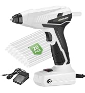 WorkBless Hot Glue Gun: 100W Heavy and Duty Glue Gun - Hands Free Professional Hot Glue Gun with ...
