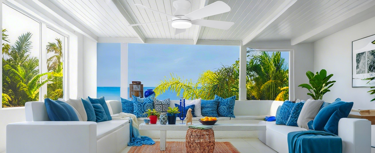 small ceiling fan with light
