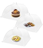 HBlife 3 Pack Pop-Up Mesh Food Cover Tent for Outside,14 Inches Reusable and Collapsible Outdoor ...
