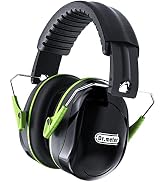 Dr.meter Hearing Protection Ear Muffs, 28dB Noise Reduction Safety Earmuffs with Adjustable Headb...