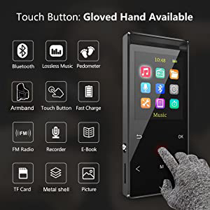 mp3 player with touch button