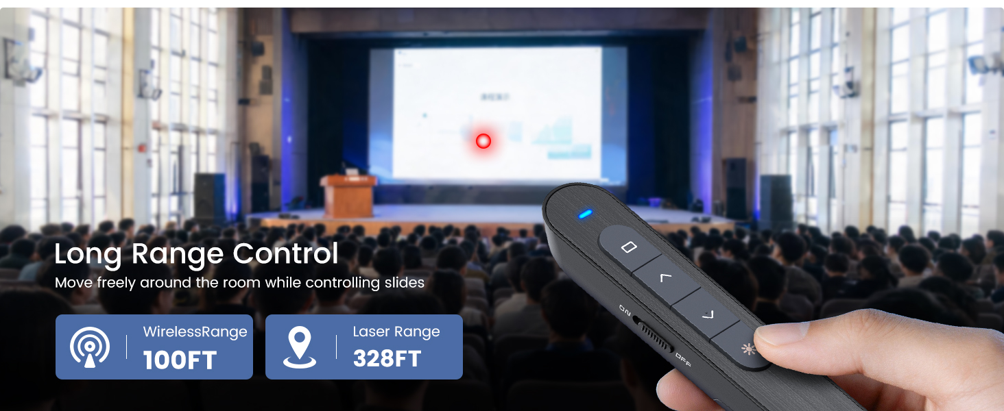 long range wireless presenter