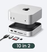 UGREEN Mac mini M4 Dock and Stand DP Hub for Mac mini M4 and M4 Pro 2024 with M.2 NVMe SSD Enclos...