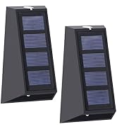 Uonlytech Outdoor Solar Lights for Fence Solar Wall Light Led Wall Lamp Led Solar Light Waterproo...