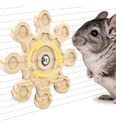Jevnd Rotating Natural Wood Chinchilla Chew Toys for Teeth, Interactive Enrichment Toys, Hanging ...