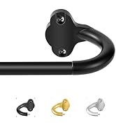 TVWOO Wrap Around Curtain Rods,Black Curtain Rods 28 to 48 Inch,5/8 Inch Adjustable Blackout Curt...
