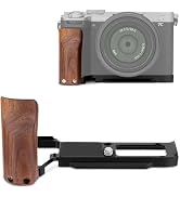 LEFTFOTO A7CR Handgrip L-Shape Bracket with Wooden Grip for Sony A7CR/A7C2 Camera,with Built-in B...