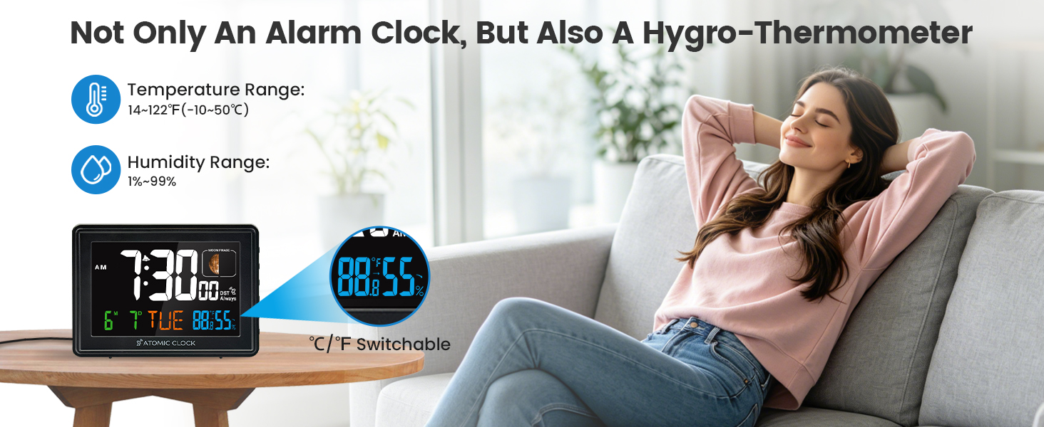 digital clock for bedroom