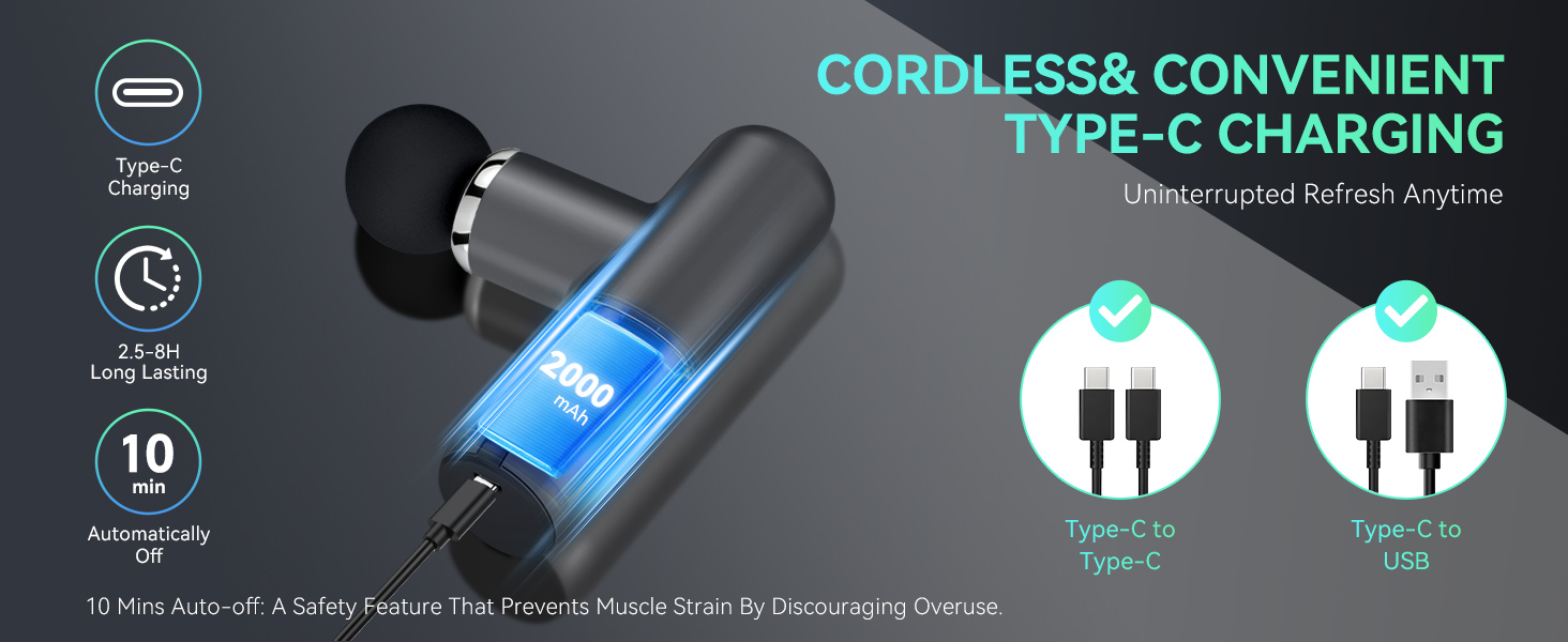 convenient use mini massage gun