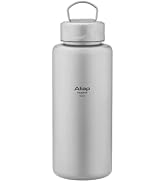 ATiAP Titanium Water Bottle Sport Bottle 1000ml/700ml Ultralight Leakproof for Outdoor Camping Hi...