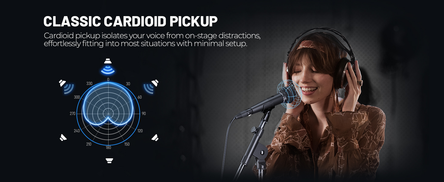 Phenyx Pro Dynamic Vocal Microphone PM-25S