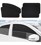 XCBYT Car Window Shades - 4 Pack Car Priavcy Curtains Side Window Sun Shades for Car Baby 100% Li...